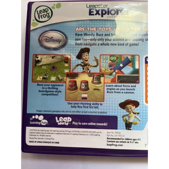 Leap Frog TOY STORY 3 Learning Game Leapster Explorer Pre-K -1st grade w/case - Picture 4 of 6